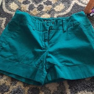 New York & Company Teal Shorts
